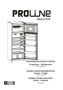 Mode d’emploi Proline DD415WH Réfrigérateur combiné