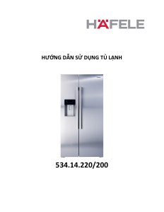 Manual Häfele 534.14.200 Fridge-Freezer