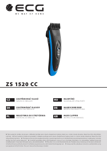 Manuál ECG ZS 1520CC Zastřihávač vlasů