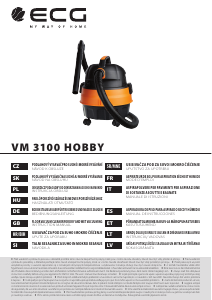 Vadovas ECG VM 3100 Hobby Dulkių siurblys