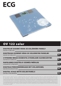 Handleiding ECG OV 122 Solar Weegschaal