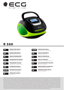 Návod ECG R 500 U Rádio