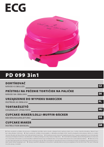 Návod ECG PD 099 3in1 Cupcakovač