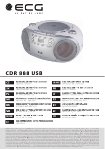 Priročnik ECG CDR 888 USB Stereo komplet