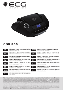 Priručnik ECG CDR 800 U Stereo komplet