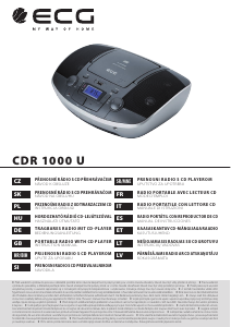 Handleiding ECG CDR 1000 U Stereoset