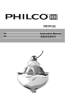 Manual Philco PBTR122 Refrigerator