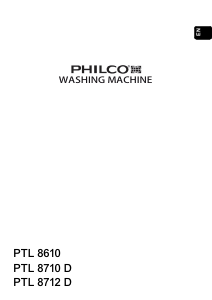 Manual Philco PTL8610 Washing Machine