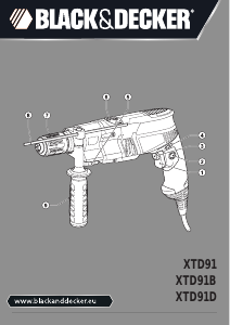 Bedienungsanleitung Black and Decker XTD91K Schlagbohrmaschine