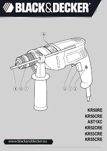 Brugsanvisning Black and Decker KR55CRE Slagboremaskine