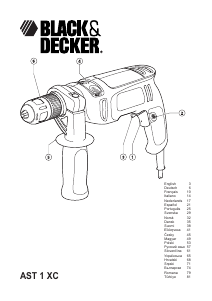 Εγχειρίδιο Black and Decker AST1XC Κρουστικό δράπανο