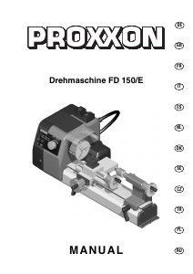 Manual de uso Proxxon FD 150/E Torno