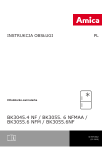 Instrukcja Amica BK3055.6NFMAA Lodówko-zamrażarka
