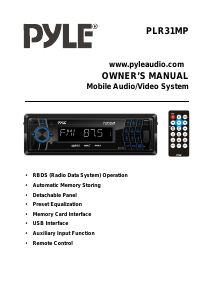 Manual Pyle PLR31MP Car Radio