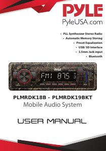 Manual Pyle PLMRDK19BKT Car Radio