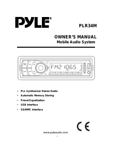 Manual Pyle PLR34M Car Radio