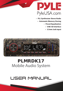 Manual Pyle PLMRDK17 Car Radio