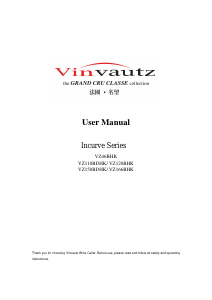 Manual Vinvautz VZ120BHK Wine Cabinet