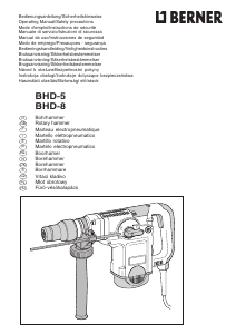 Manual de uso Berner BHD8 Martillo perforador