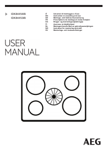 Mode d’emploi AEG IDK84453IB Table de cuisson