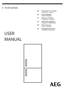 Manual AEG RCB732E5MX Frigorífico combinado