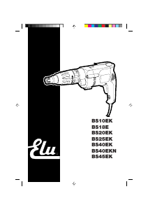 Manual Elu BS40EKN Screw Driver