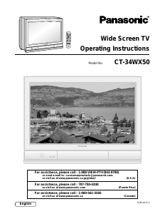 Manual Panasonic CT-34WX50 Television