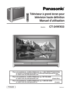 Mode d’emploi Panasonic CT-34WX53 Téléviseur