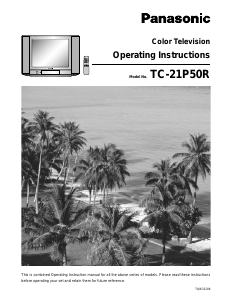Manual Panasonic TC-21P50R Television