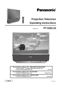 Manual Panasonic PT-52DL52 Television