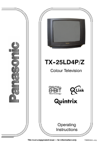 Manual Panasonic TX-25LD4PZ Television