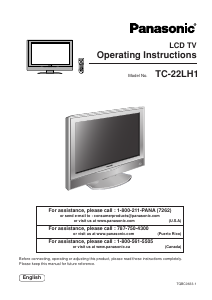Manual Panasonic TC-22LH1 LCD Television
