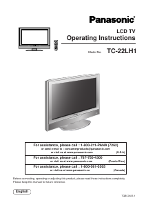 Bruksanvisning Panasonic TC-22LH1 LCD TV