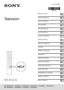 Manuale Sony Bravia KD-65XH8096 LCD televisore