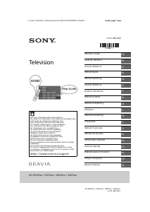 Manual de uso Sony Bravia KD-65X7056 Televisor de LCD