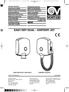 Priručnik Vortice Easy Dry Dual Sušilo za ruke