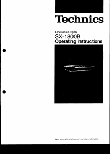 Manual Technics SX-1800B Organ