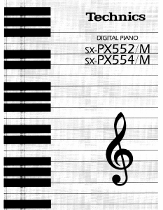 Handleiding Technics SX-PX552 Digitale piano
