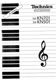 Manual Technics SX-KN501 Digital Keyboard