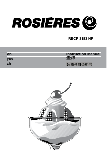 Handleiding Rosières RBCP3183NF/E Koel-vries combinatie