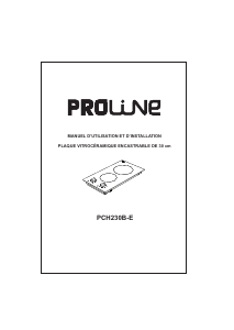 Mode d’emploi Proline PCH230B-E Table de cuisson