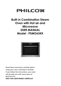 Manual Philco PSMO634X Oven