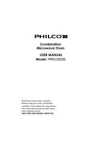 Manual Philco PMG1620S Microwave