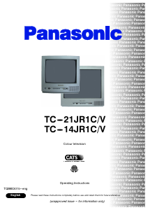 Manual Panasonic TC-14JR1CV Television