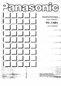 Manual Panasonic TC-14R1 Television