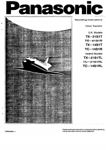 Manual Panasonic TC-14S1RL Television
