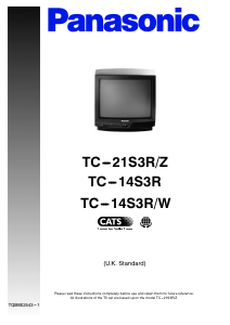 Manual Panasonic TC-14S3R Television