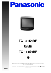 Mode d’emploi Panasonic TC-14S4RF Téléviseur