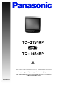 Manual Panasonic TC-14S4RP Television