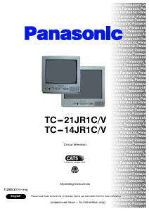 Handleiding Panasonic TC-21JR1CV Televisie